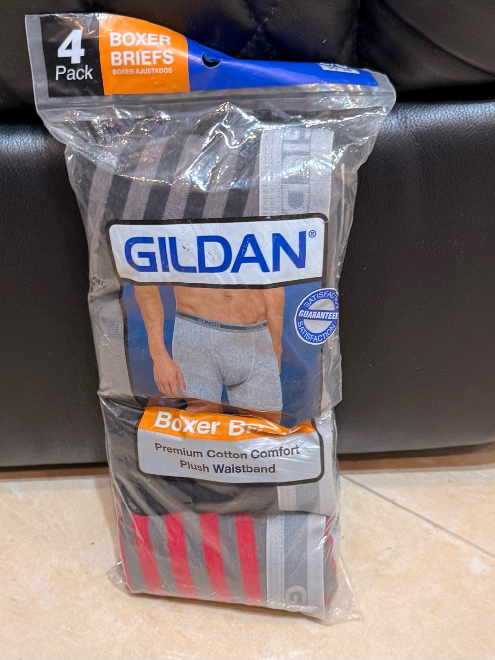 Gildan Men's 4 packs Boxer Briefs Multicolor Striped L/G:36-38 New with tags - Picture 6 of 7